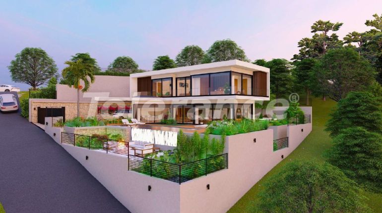 Вилла или дом от застройщика в Бодруме вид на море с бассейном: купить недвижимость в Турции - 68718