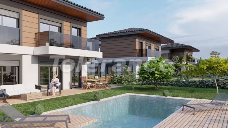 Вилла или дом от застройщика в Чешме, Измир вид на море с бассейном: купить недвижимость в Турции - 101343