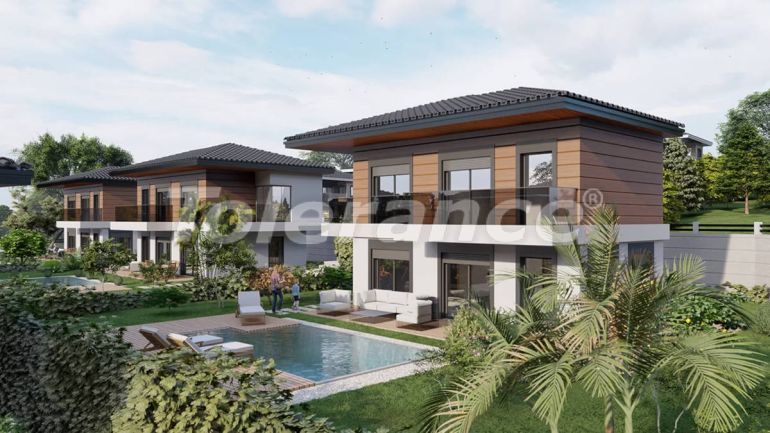 Вилла или дом от застройщика в Чешме, Измир вид на море с бассейном: купить недвижимость в Турции - 101346