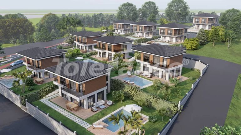 Вилла или дом от застройщика в Чешме, Измир вид на море с бассейном: купить недвижимость в Турции - 101350