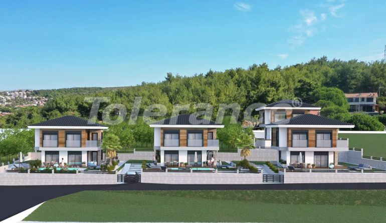 Вилла или дом от застройщика в Чешме, Измир вид на море с бассейном: купить недвижимость в Турции - 101351