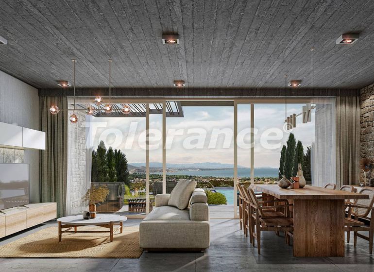 Вилла или дом от застройщика в Чешме, Измир вид на море с бассейном: купить недвижимость в Турции - 101812