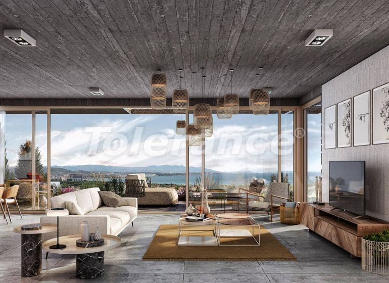 Вилла или дом от застройщика в Чешме, Измир вид на море с бассейном: купить недвижимость в Турции - 101813