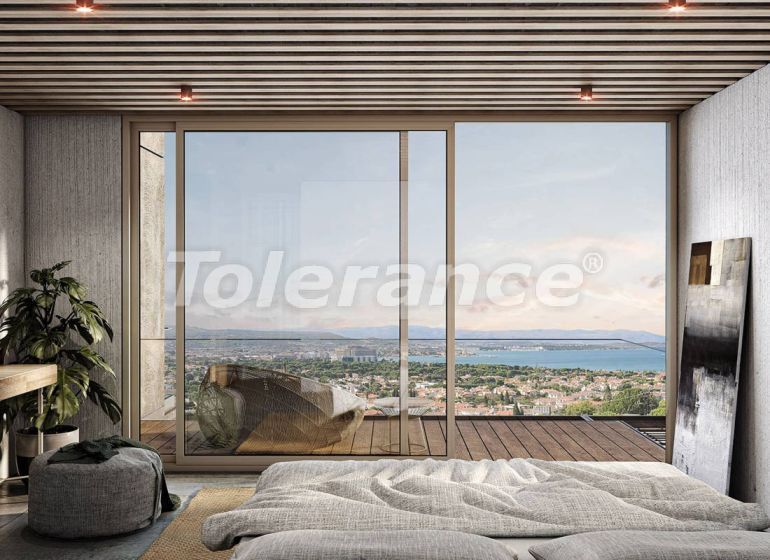 Вилла или дом от застройщика в Чешме, Измир вид на море с бассейном: купить недвижимость в Турции - 101816