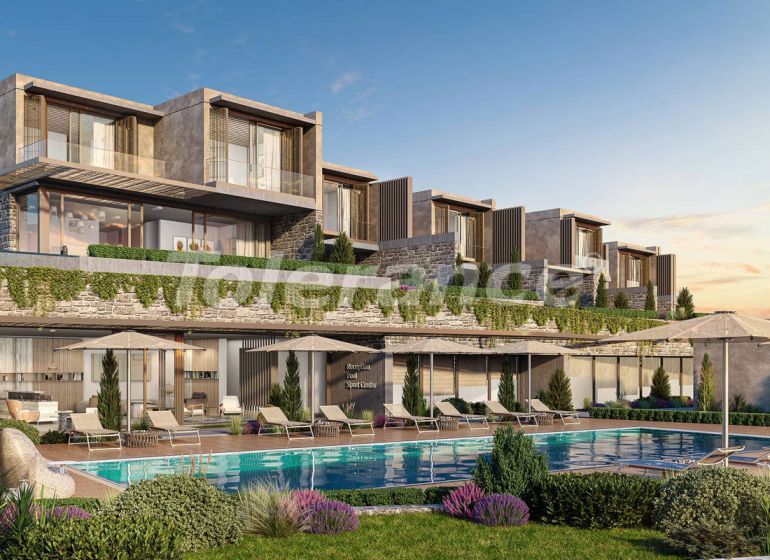 Вилла или дом от застройщика в Чешме, Измир вид на море с бассейном: купить недвижимость в Турции - 101844