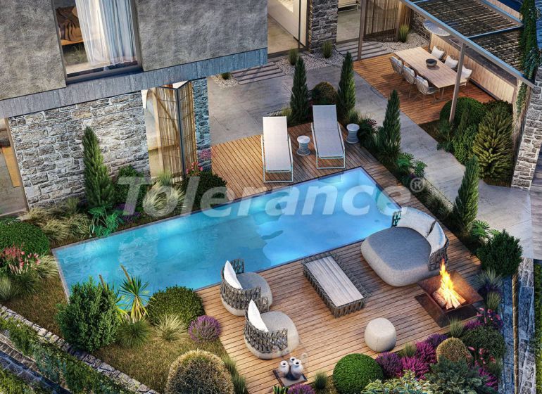 Вилла или дом от застройщика в Чешме, Измир вид на море с бассейном: купить недвижимость в Турции - 101847