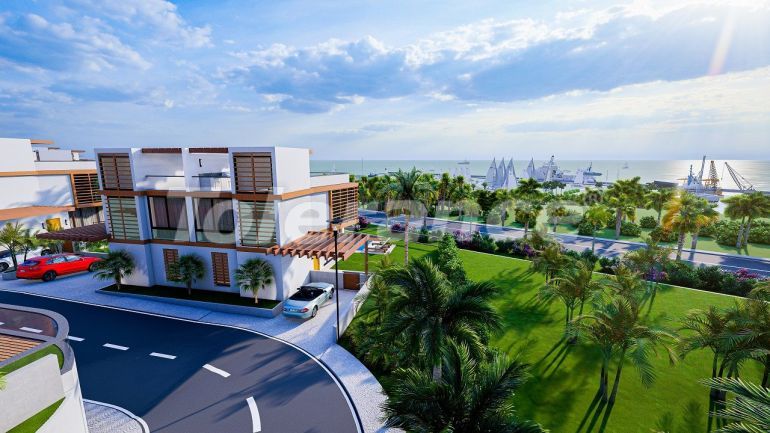 Вилла или дом от застройщика в Фамагуста, Северный Кипр вид на море с бассейном в рассрочку: купить недвижимость в Турции - 110511