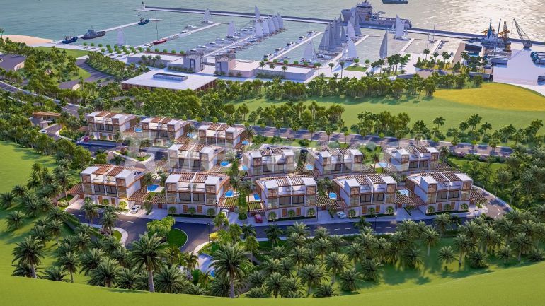 Вилла или дом от застройщика в Фамагуста, Северный Кипр вид на море с бассейном в рассрочку: купить недвижимость в Турции - 110513