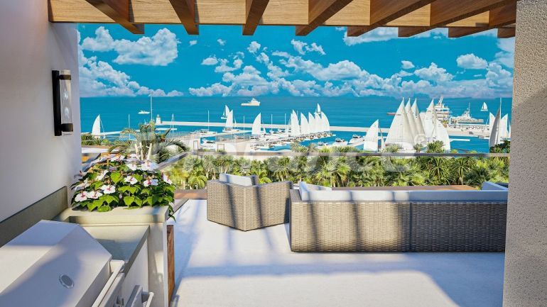 Вилла или дом от застройщика в Фамагуста, Северный Кипр вид на море с бассейном в рассрочку: купить недвижимость в Турции - 110518