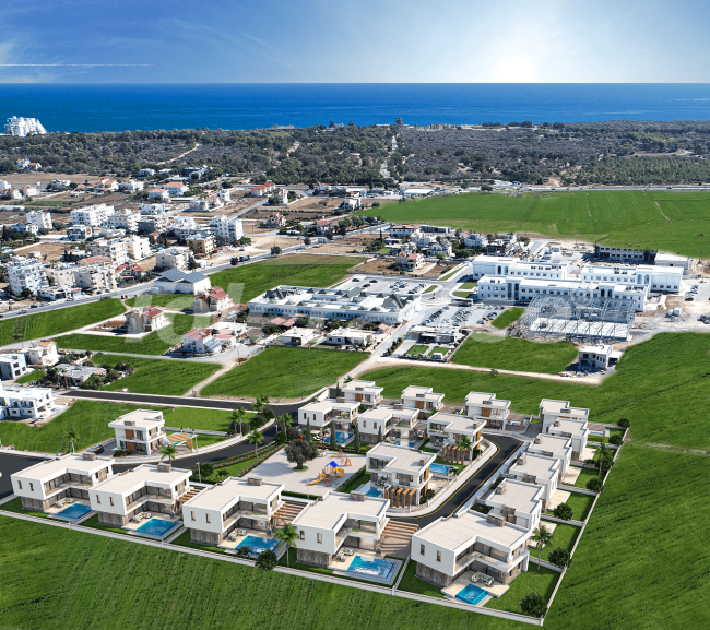 Вилла или дом от застройщика в Фамагуста, Северный Кипр с бассейном в рассрочку: купить недвижимость в Турции - 87249