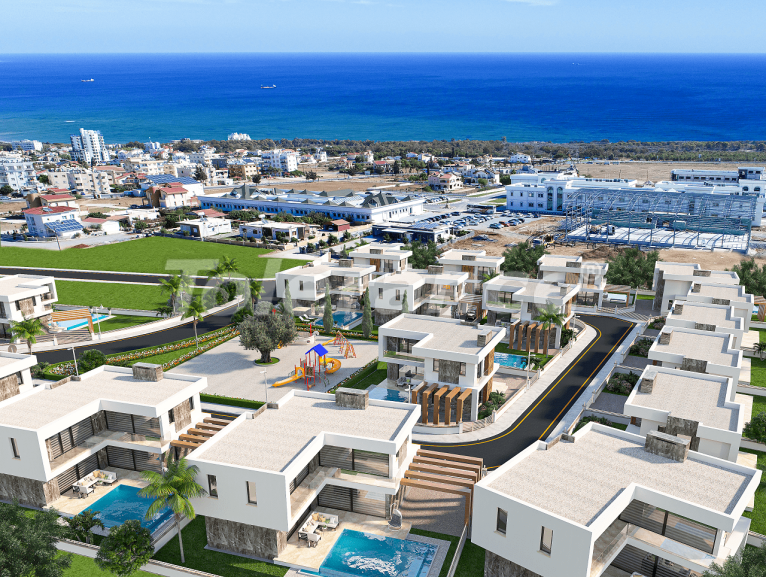 Вилла или дом от застройщика в Фамагуста, Северный Кипр с бассейном в рассрочку: купить недвижимость в Турции - 87250