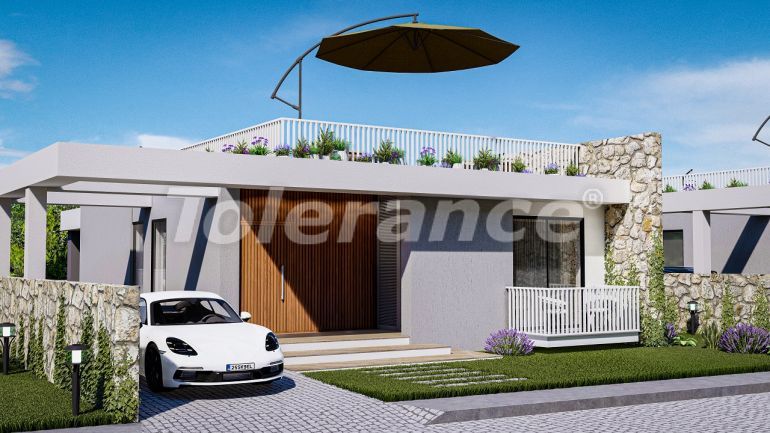 Вилла или дом от застройщика в Фамагуста, Северный Кипр вид на море с бассейном: купить недвижимость в Турции - 93014