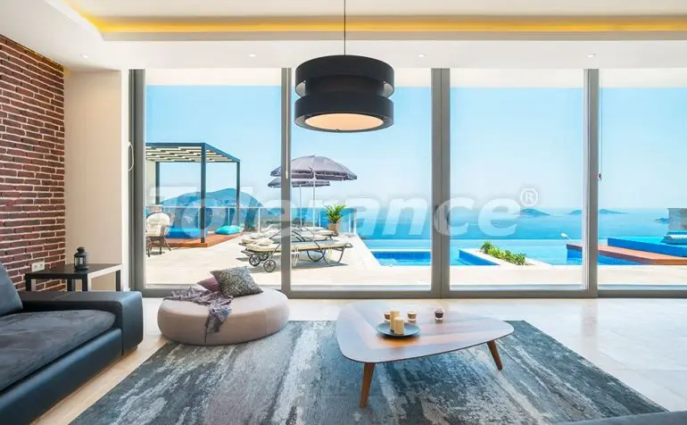 Вилла или дом в Калкане вид на море с бассейном - 22348 Вилла или дом в Калкане вид на море с бассейном: купить недвижимость в Турции - 22348