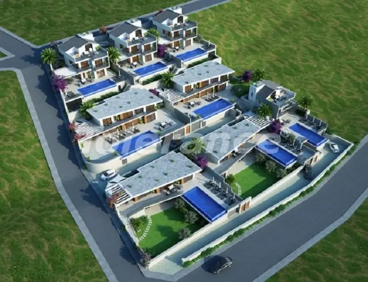 Вилла или дом в Калкане вид на море с бассейном: купить недвижимость в Турции - 27852