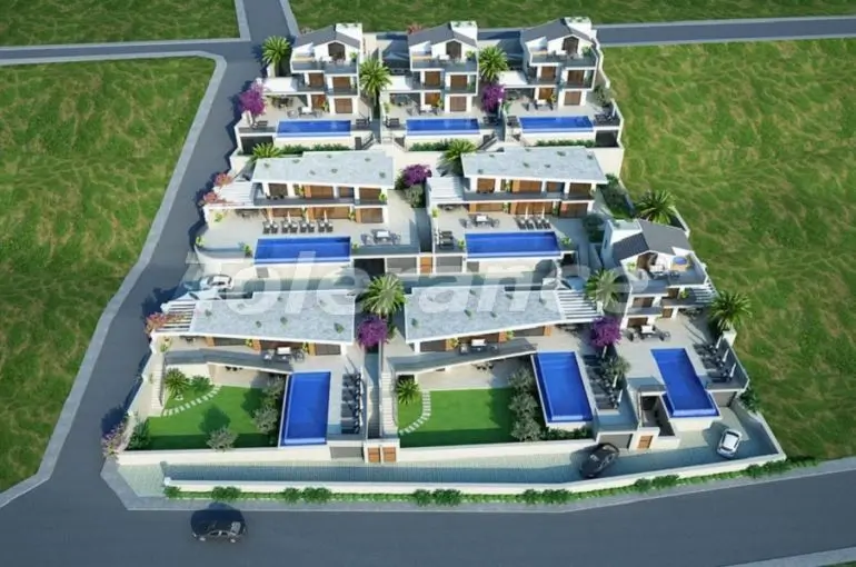 Вилла или дом в Калкане вид на море с бассейном: купить недвижимость в Турции - 27866