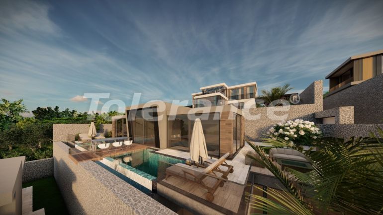 Вилла или дом от застройщика в Калкане вид на море с бассейном: купить недвижимость в Турции - 78609