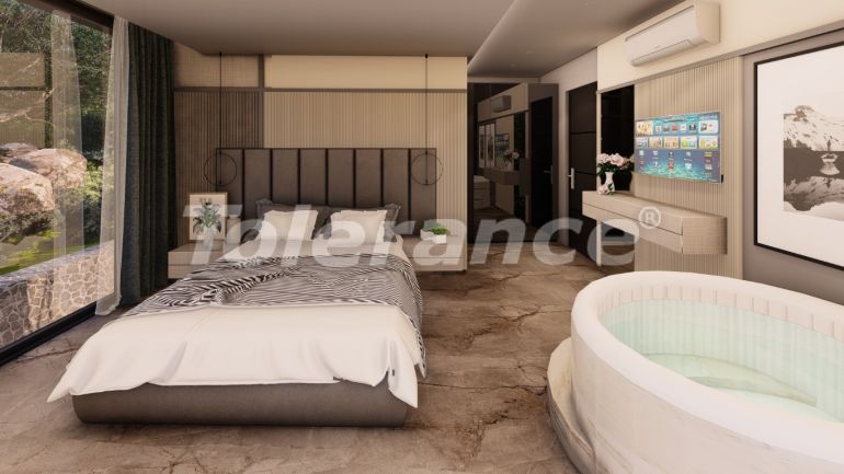 Вилла или дом от застройщика в Калкане вид на море с бассейном: купить недвижимость в Турции - 78621