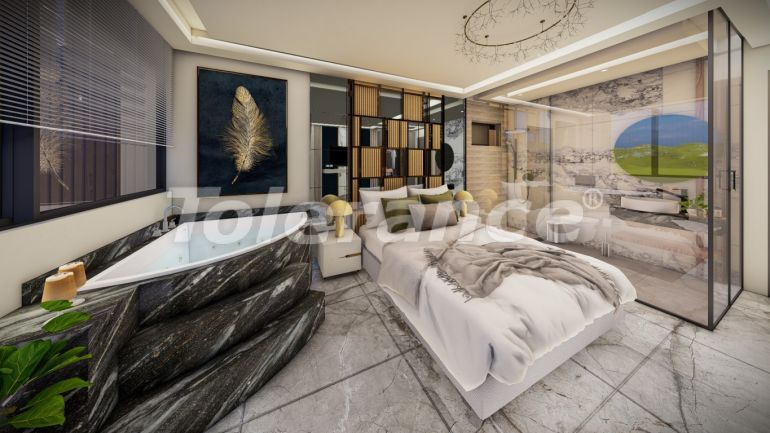 Вилла или дом от застройщика в Калкане вид на море с бассейном: купить недвижимость в Турции - 79667