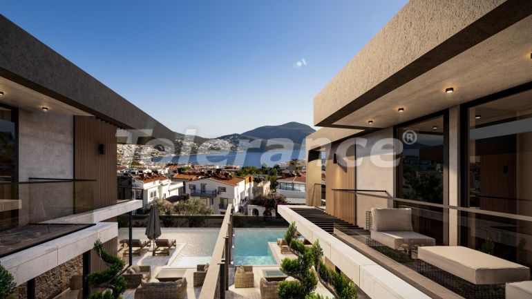 Вилла или дом от застройщика в Калкане вид на море с бассейном: купить недвижимость в Турции - 79674