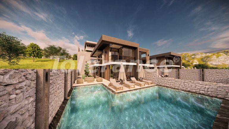 Вилла или дом от застройщика в Калкане вид на море с бассейном: купить недвижимость в Турции - 79675