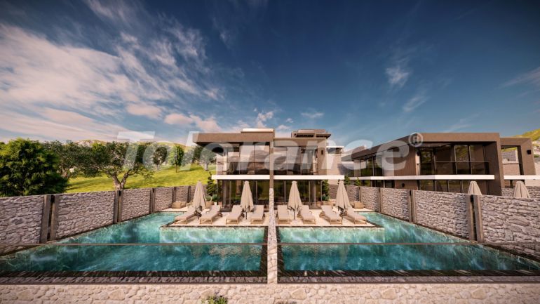 Вилла или дом от застройщика в Калкане вид на море с бассейном: купить недвижимость в Турции - 79678