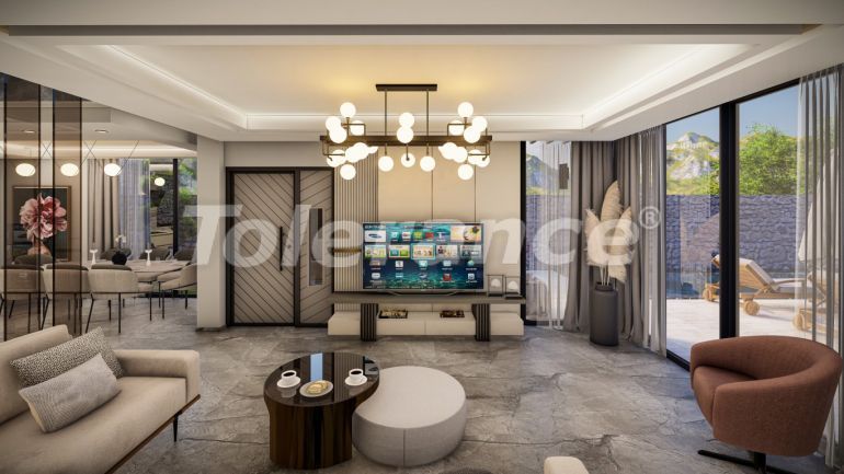 Вилла или дом от застройщика в Калкане вид на море с бассейном: купить недвижимость в Турции - 79689