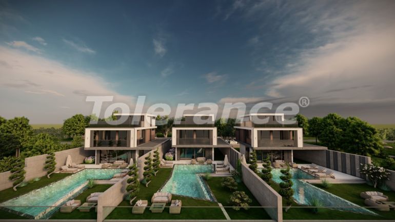 Вилла или дом от застройщика в Калкане вид на море с бассейном: купить недвижимость в Турции - 80342