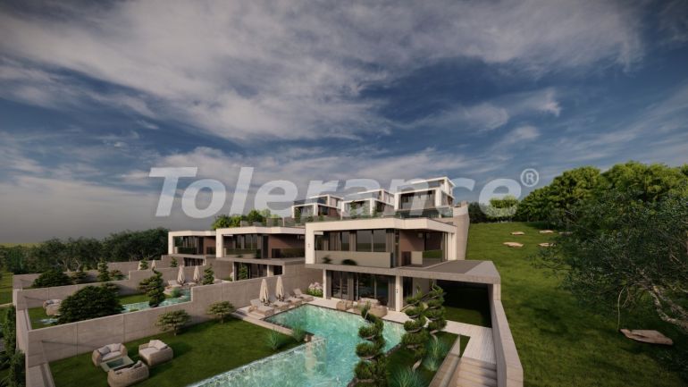 Вилла или дом от застройщика в Калкане вид на море с бассейном: купить недвижимость в Турции - 80343