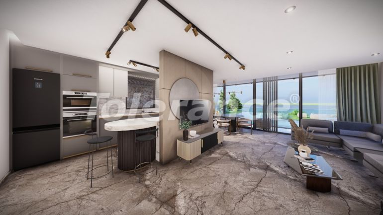 Вилла или дом от застройщика в Калкане вид на море с бассейном: купить недвижимость в Турции - 80383