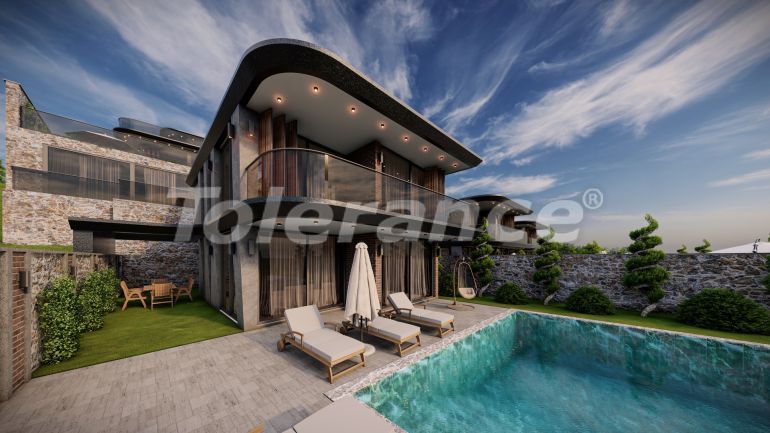 Вилла или дом от застройщика в Калкане вид на море с бассейном в рассрочку: купить недвижимость в Турции - 80804