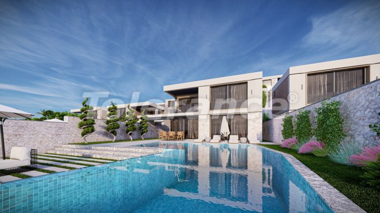 Вилла или дом от застройщика в Калкане вид на море с бассейном в рассрочку: купить недвижимость в Турции - 96515