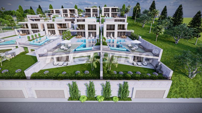 Вилла или дом от застройщика в Калкане вид на море с бассейном в рассрочку: купить недвижимость в Турции - 96521