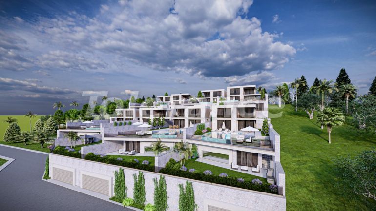 Вилла или дом от застройщика в Калкане вид на море с бассейном в рассрочку: купить недвижимость в Турции - 96522