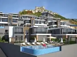 Вилла или дом от застройщика в Каргыджак, Аланья вид на море с бассейном: купить недвижимость в Турции - 27978