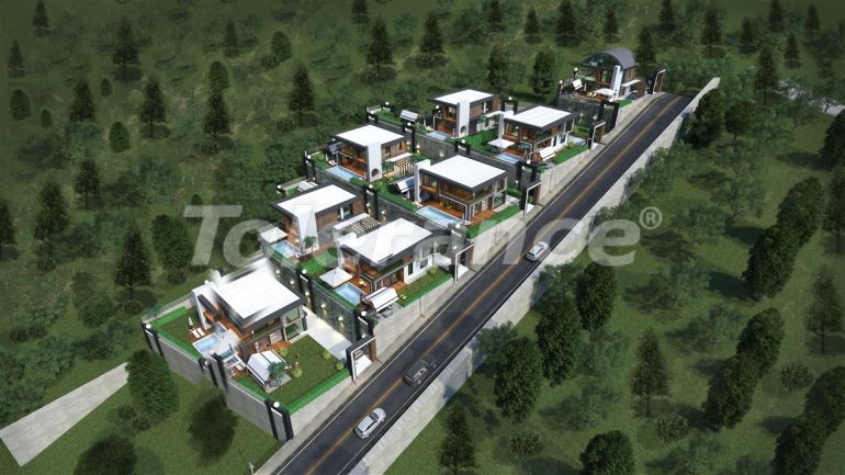 Вилла или дом от застройщика в Каргыджак, Аланья вид на море с бассейном: купить недвижимость в Турции - 50106