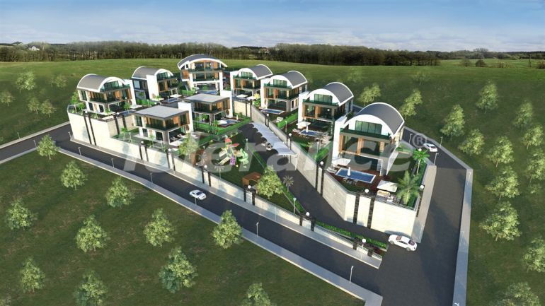 Вилла или дом в Каргыджак, Аланья вид на море с бассейном: купить недвижимость в Турции - 50236