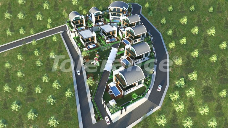 Вилла или дом в Каргыджак, Аланья вид на море с бассейном: купить недвижимость в Турции - 50237