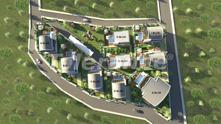 Вилла или дом в Каргыджак, Аланья вид на море с бассейном: купить недвижимость в Турции - 50246