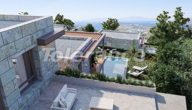 Вилла или дом от застройщика в Конаджик, Бодрум вид на море с бассейном в рассрочку: купить недвижимость в Турции - 102372