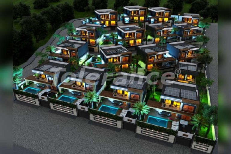 Вилла или дом от застройщика в Кушадасы вид на море с бассейном: купить недвижимость в Турции - 98689