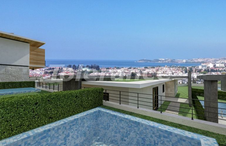 Вилла или дом от застройщика в Кушадасы вид на море с бассейном: купить недвижимость в Турции - 99954