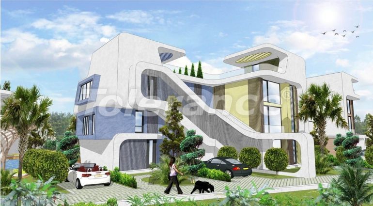 Вилла или дом от застройщика в Кирения, Северный Кипр вид на море с бассейном в рассрочку: купить недвижимость в Турции - 73334