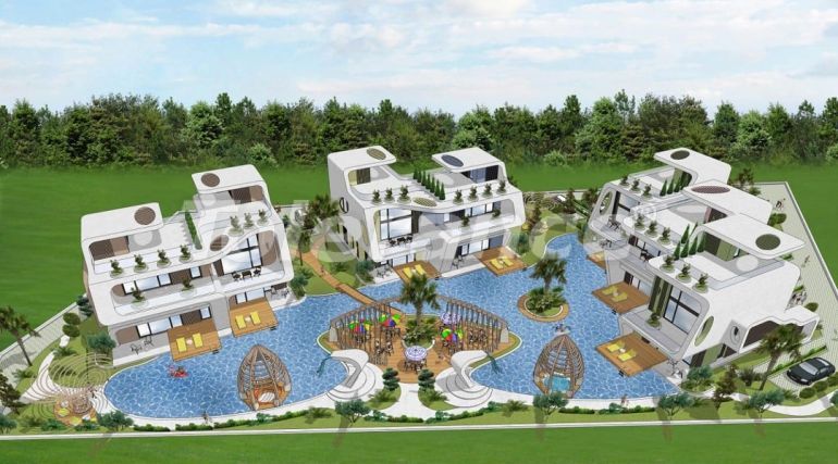 Вилла или дом от застройщика в Кирения, Северный Кипр вид на море с бассейном в рассрочку: купить недвижимость в Турции - 73337