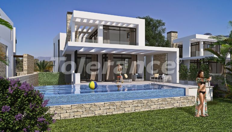 Вилла или дом от застройщика в Кирения, Северный Кипр вид на море с бассейном: купить недвижимость в Турции - 73825