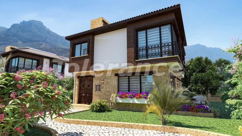 Вилла или дом от застройщика в Кирения, Северный Кипр вид на море с бассейном: купить недвижимость в Турции - 76012