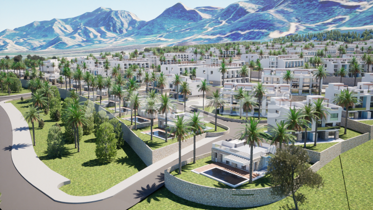 Вилла или дом от застройщика в Кирения, Северный Кипр вид на море с бассейном в рассрочку: купить недвижимость в Турции - 84169