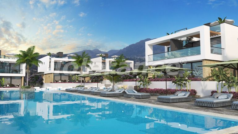 Вилла или дом в Кирения, Северный Кипр вид на море с бассейном в рассрочку - 93112 Вилла или дом в Кирения, Северный Кипр вид на море с бассейном в рассрочку: купить недвижимость в Турции - 93112