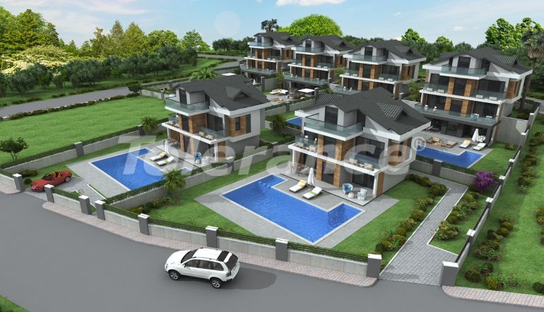 Вилла или дом от застройщика в Оваджик, Фетхие вид на море с бассейном: купить недвижимость в Турции - 67494