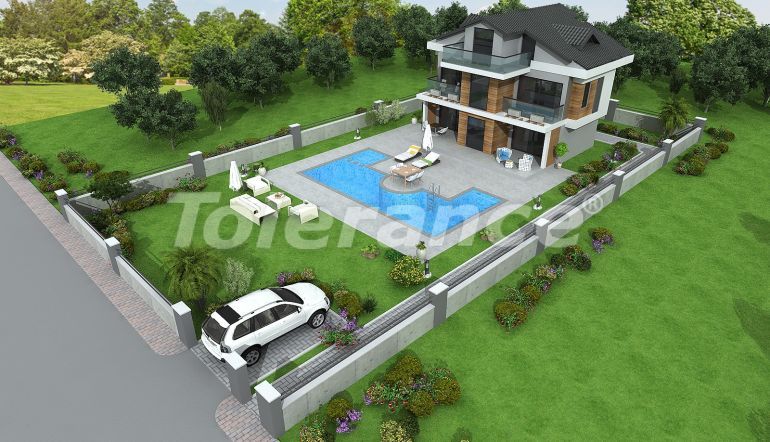 Вилла или дом от застройщика в Оваджик, Фетхие вид на море с бассейном: купить недвижимость в Турции - 67499