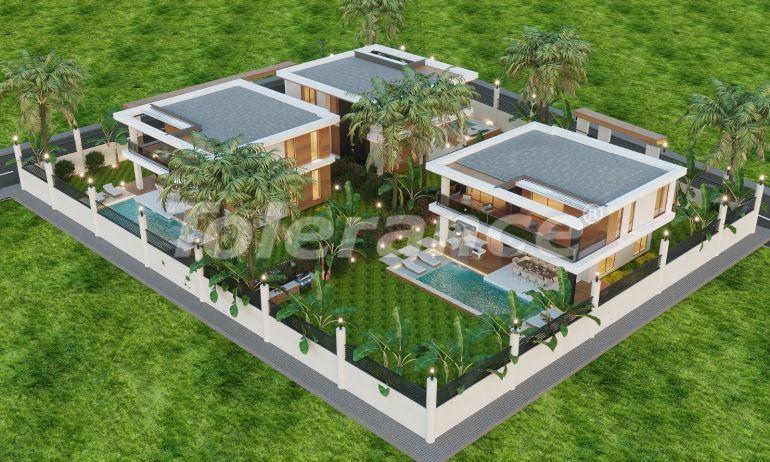 Вилла или дом от застройщика в Текирова, Кемер с бассейном: купить недвижимость в Турции - 136467